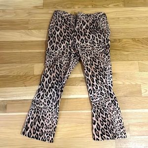 Frame Leopard Flare pants